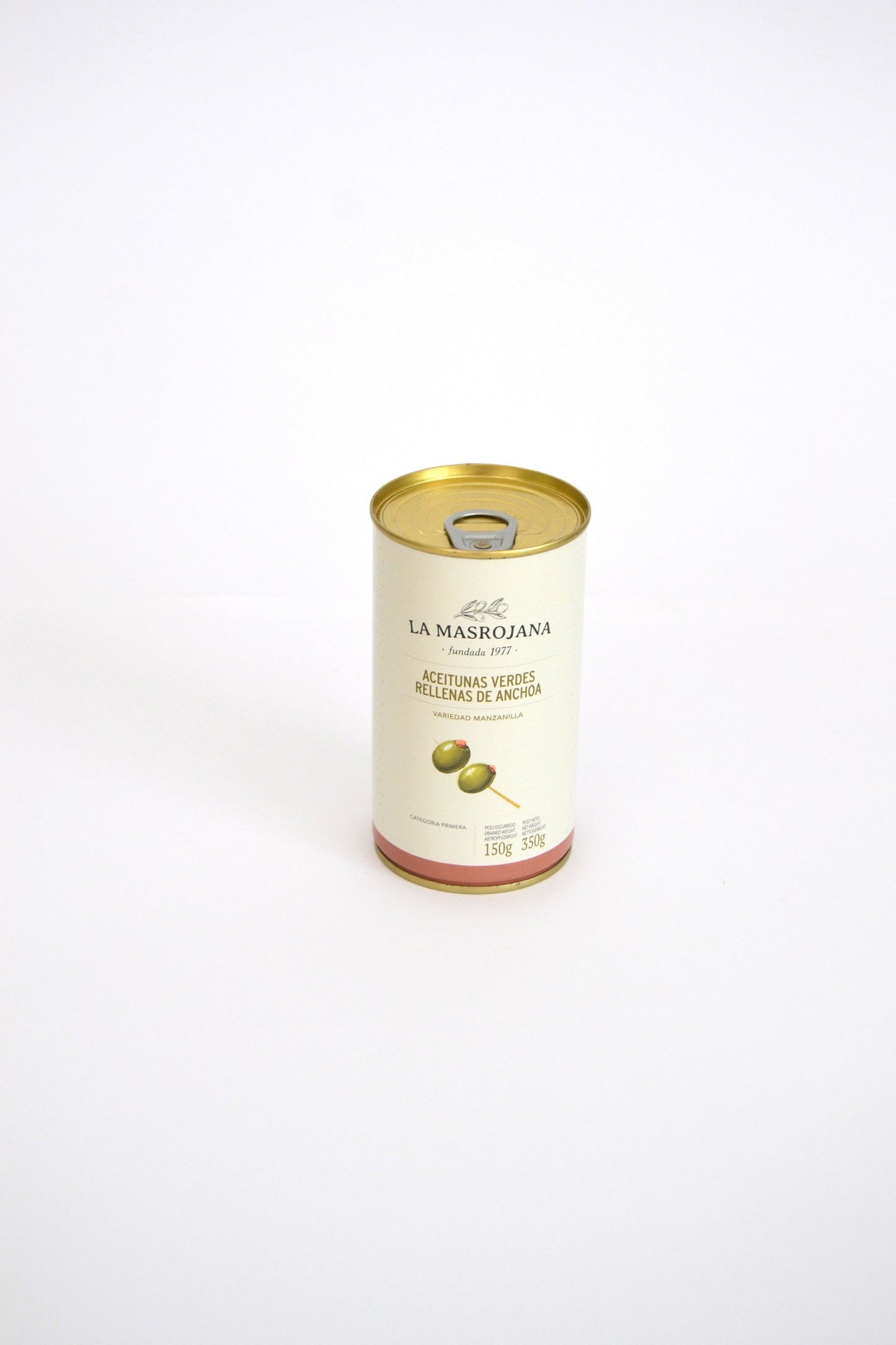Aceitunas verdes rellenas de anchoa