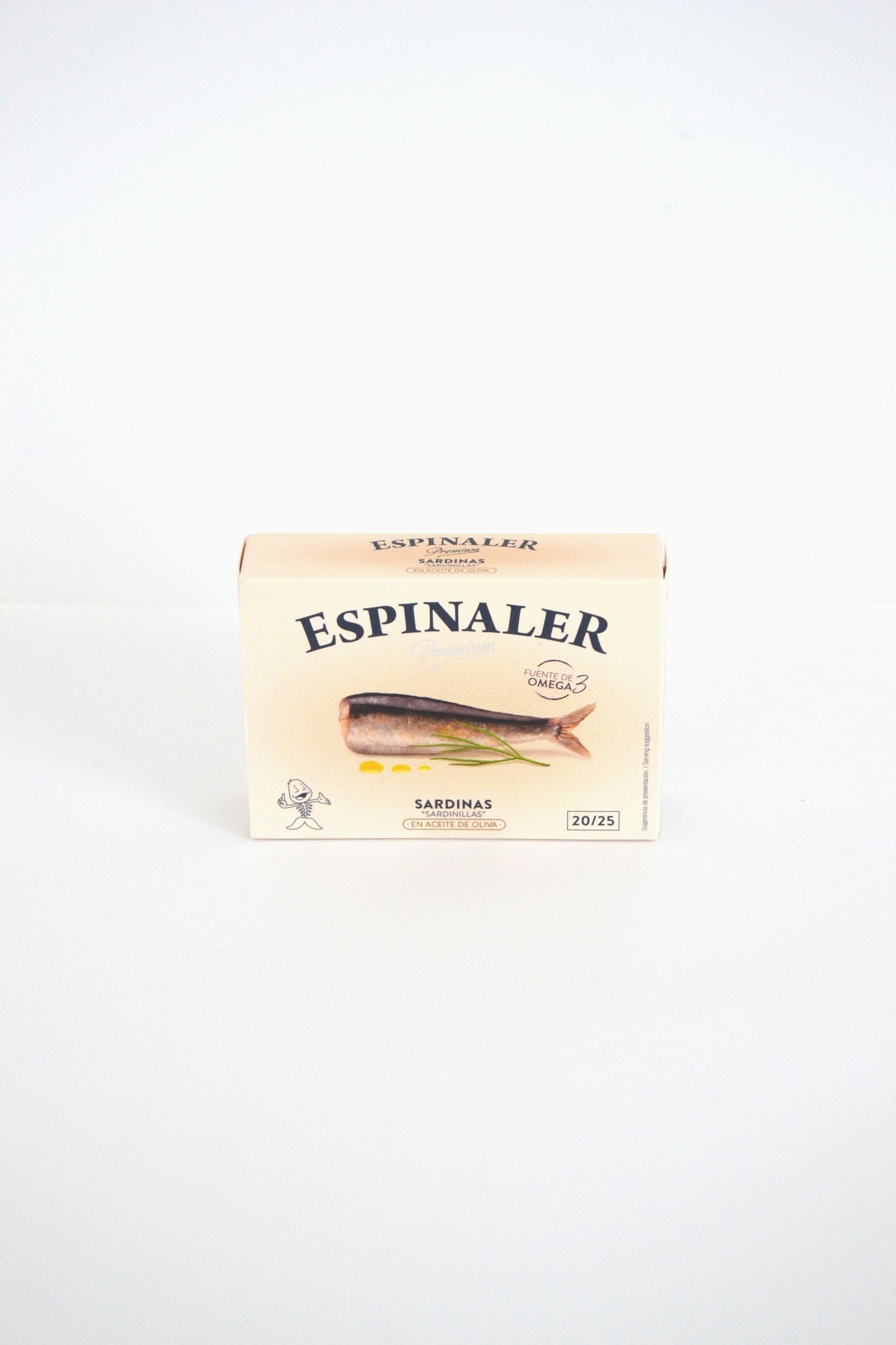 Premium small sardines in olive oil 20/25